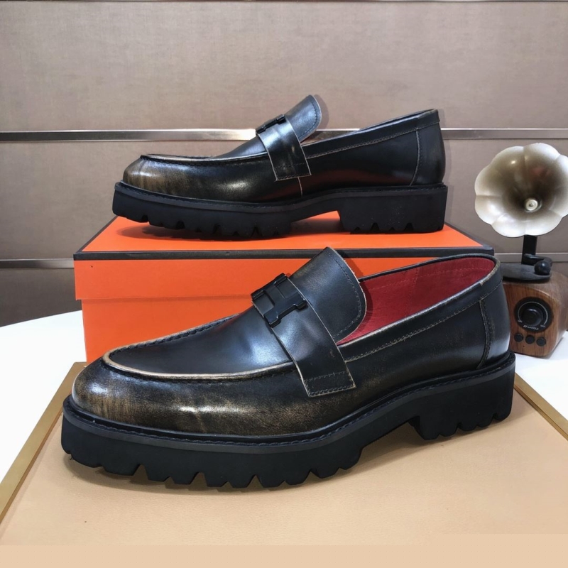 H**mes leather shoes